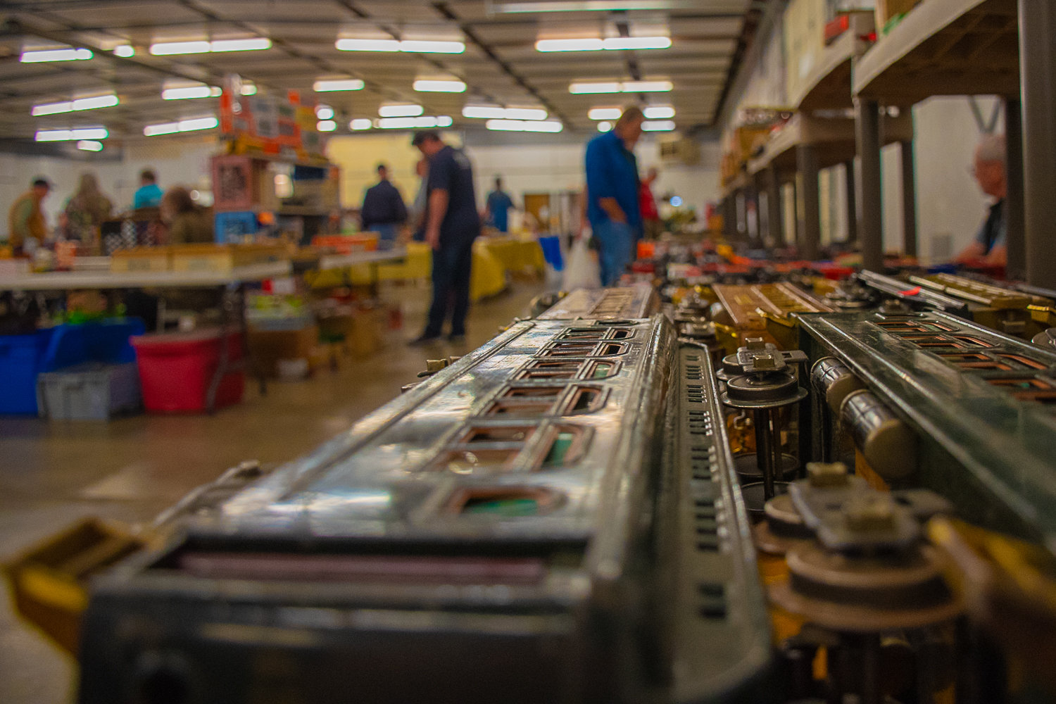 Model trains of all scales were on display for sale at the Southwest Washington Fairgrounds on Saturday.