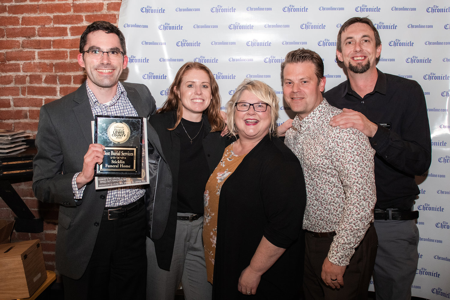 Sticklin Funeral Home won “Best Burial Service” during the 2022 Best of Lewis County event hosted by The Chronicle at The Juice Box Thursday evening in Centralia.