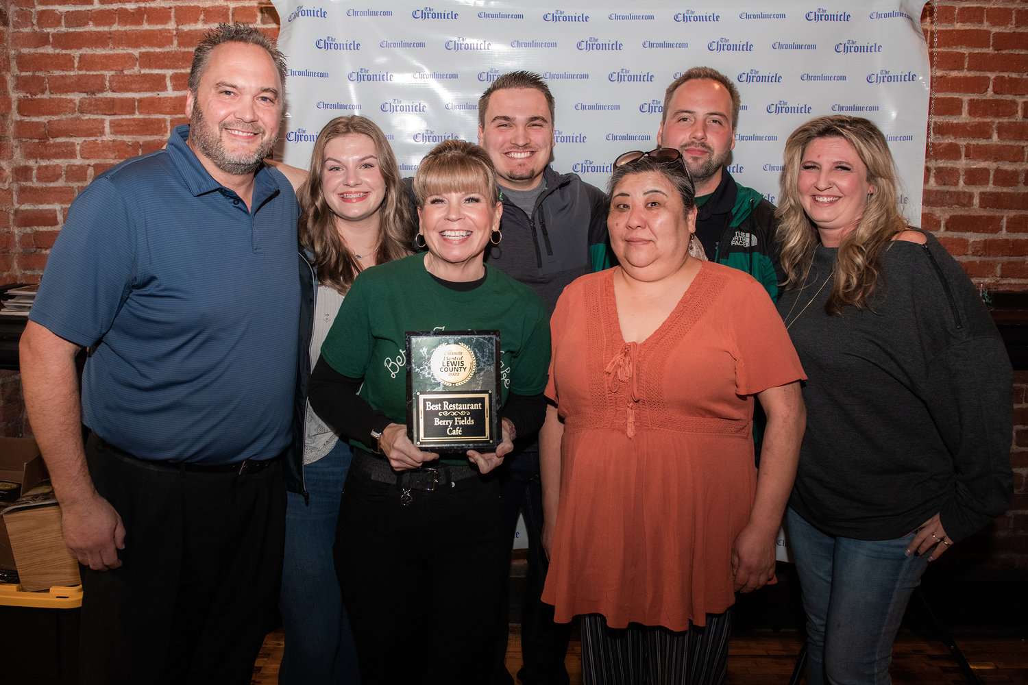 Berry Fields Cafe won “Best Restaurant,” with Cyndi Water named “Best Server” during the 2022 Best of Lewis County event hosted by The Chronicle at The Juice Box Thursday evening in Centralia.