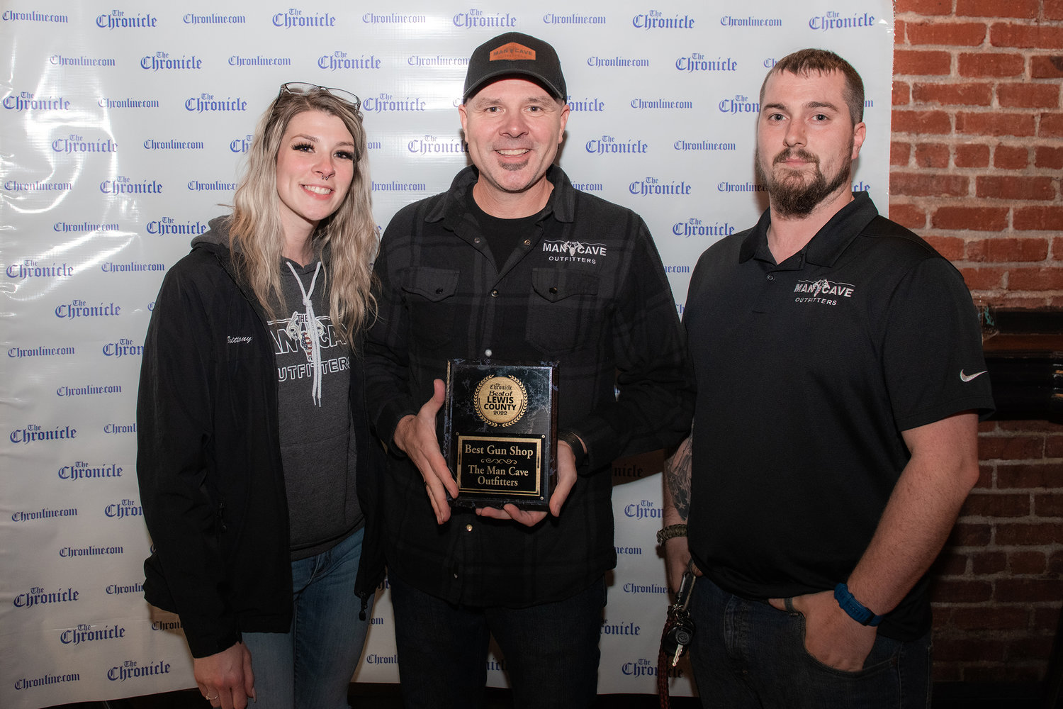 The Man Cave won “Best Gun Shop” during the 2022 Best of Lewis County event hosted by The Chronicle at The Juice Box Thursday evening in Centralia.