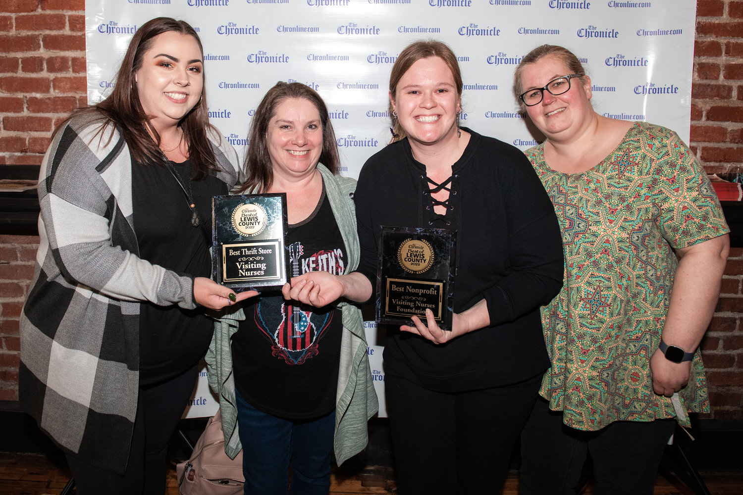 Visiting Nurses won “Best Nonprofit and Best Thrift Store” during the 2022 Best of Lewis County event hosted by The Chronicle at The Juice Box Thursday evening in Centralia.