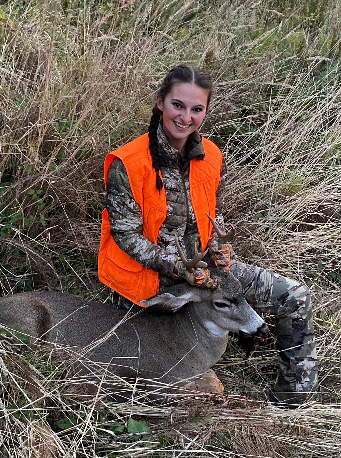 Jess Dzinbal harvested this deer around the Lincoln Creek area on Oct. 16.