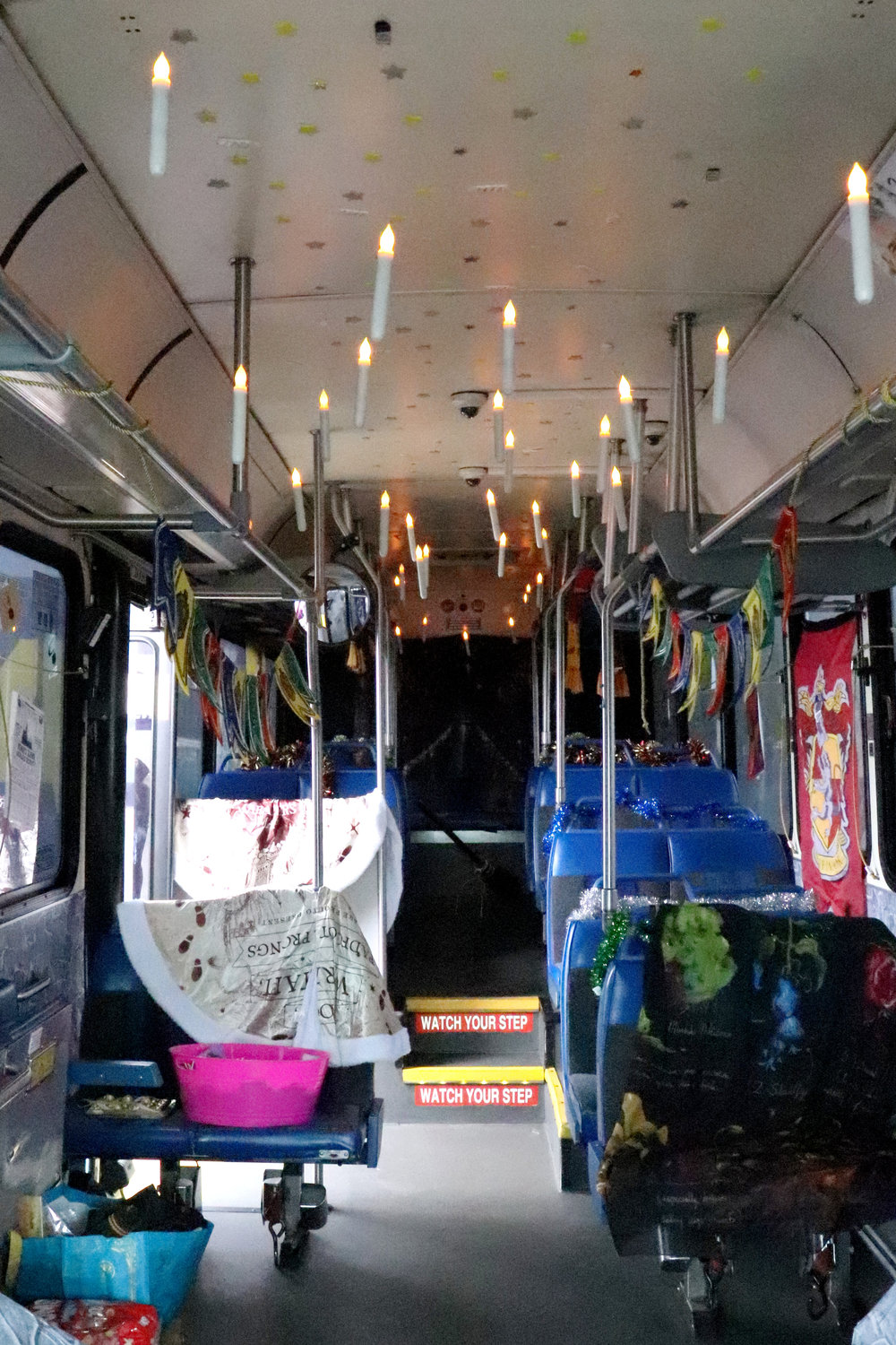 Twin Transit decorated several of its buses for Trick or Treat Transit on Monday. Trick-or-treaters were invited to board the bus at the Lewis County Mall for free transportation between trick or treat spots in downtown Centralia, downtown Chehalis and the Twin City Town Center.