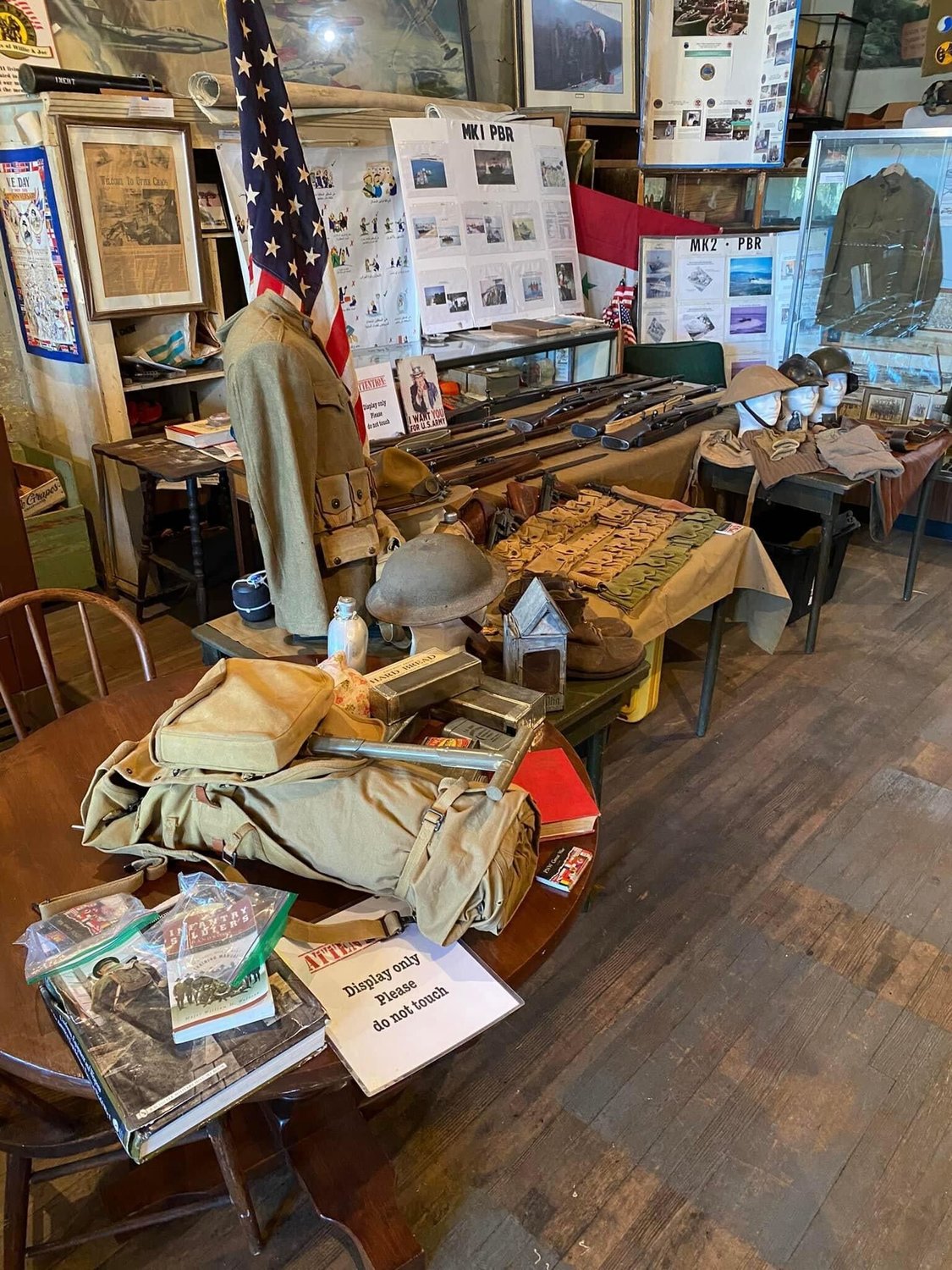 America’s Team Military Museum, located at 622 N. Tower Ave. in Centralia, put vehicles and other military items on display Friday and Saturday in honor of Veterans Day.