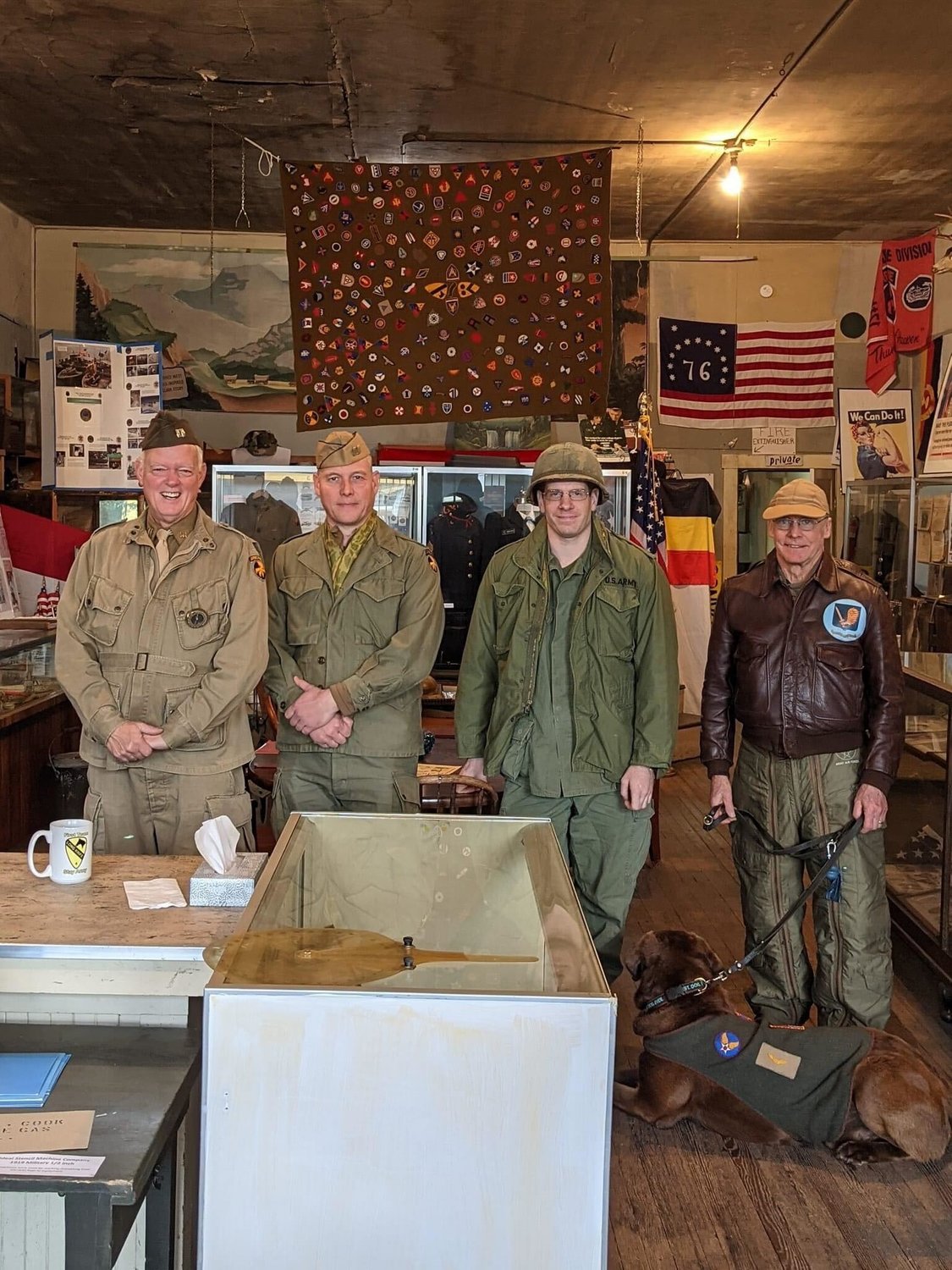 America’s Team Military Museum, located at 622 N. Tower Ave. in Centralia, put vehicles and other military items on display Friday and Saturday in honor of Veterans Day.