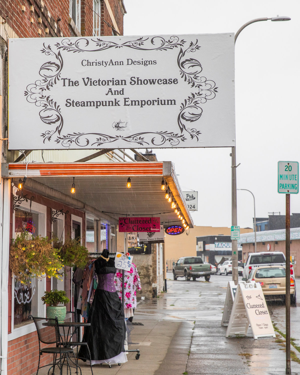 The Victorian Showcase and Steampunk Emporium is located at 529 North Tower Avenue in downtown Centralia.