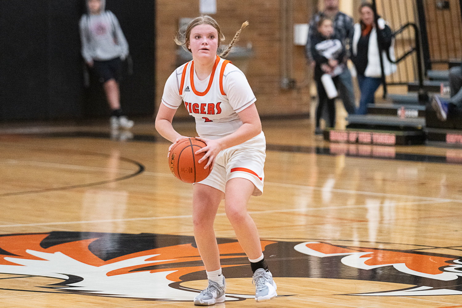 Brooklyn Sprague looks to pass during the fourth quarter of Centralia's loss to Heritage on Dec. 2.