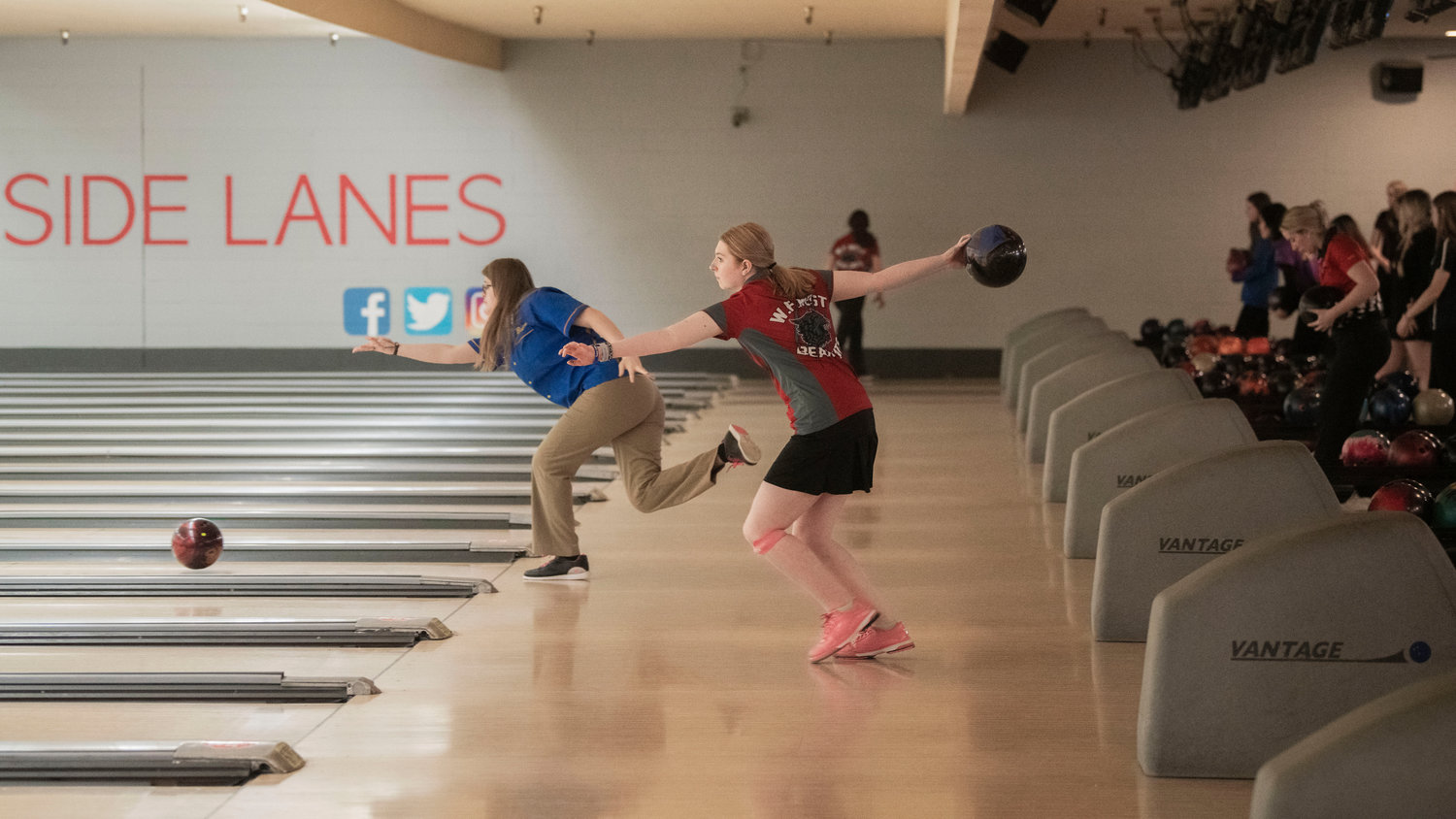 W.F. West senior Piper Chalmers bowls at Westside Lanes in Olympia.