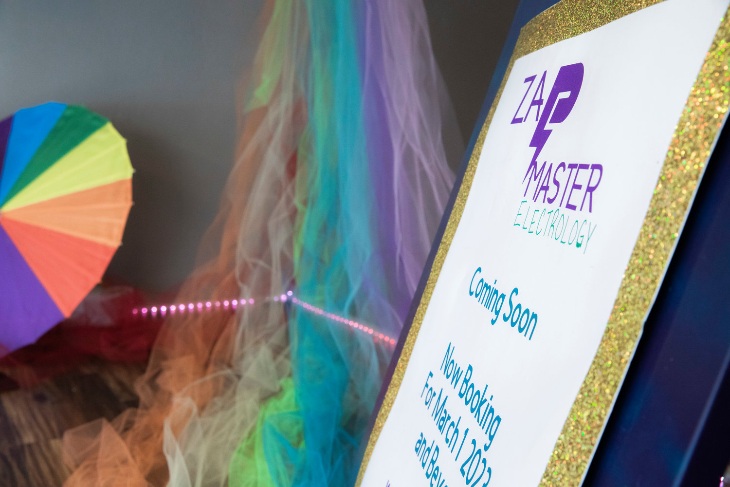 Zap Master Electrology, located at 108 North Tower Avenue in Centralia, is now booking for the month of March.