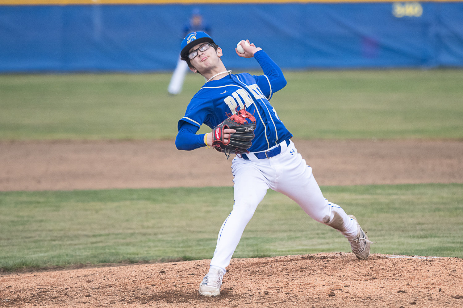 Tristan Percival throws a pitch during Adna's 10-4 win over Napavine on March 15.