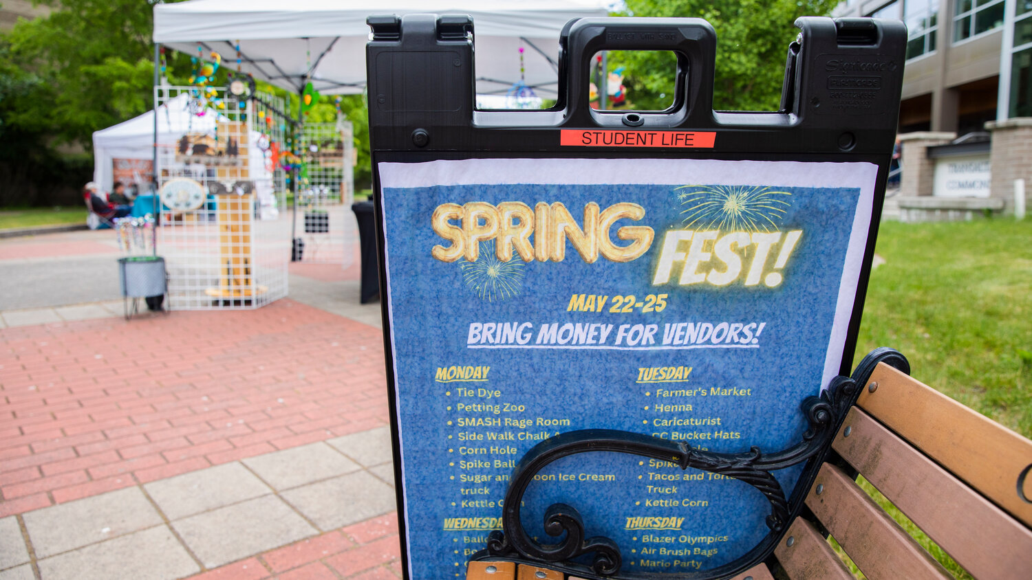 Centralia College hosts Spring Fest Monday through Friday in Ward Plaza.