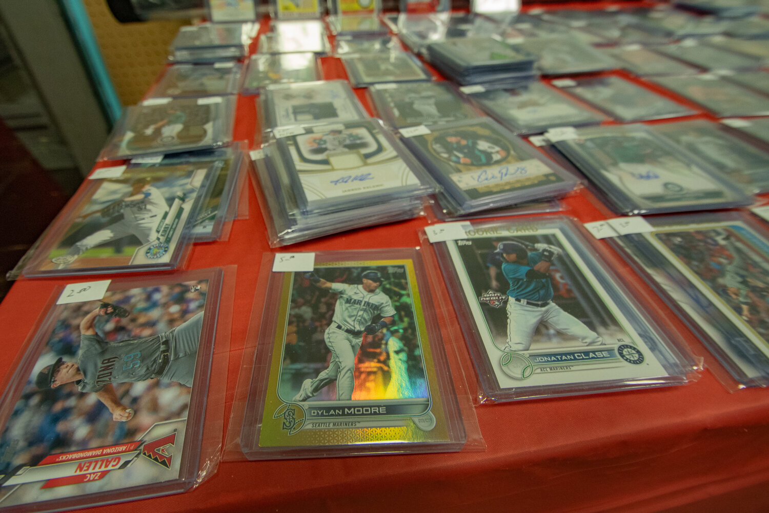 Baseball cards are seen for sale at the inaugural Keiper's Cards and Memorabilia Show on Saturday, Sept. 2, at the Tower Mall, located at 320 N. Tower Ave. in Centralia
