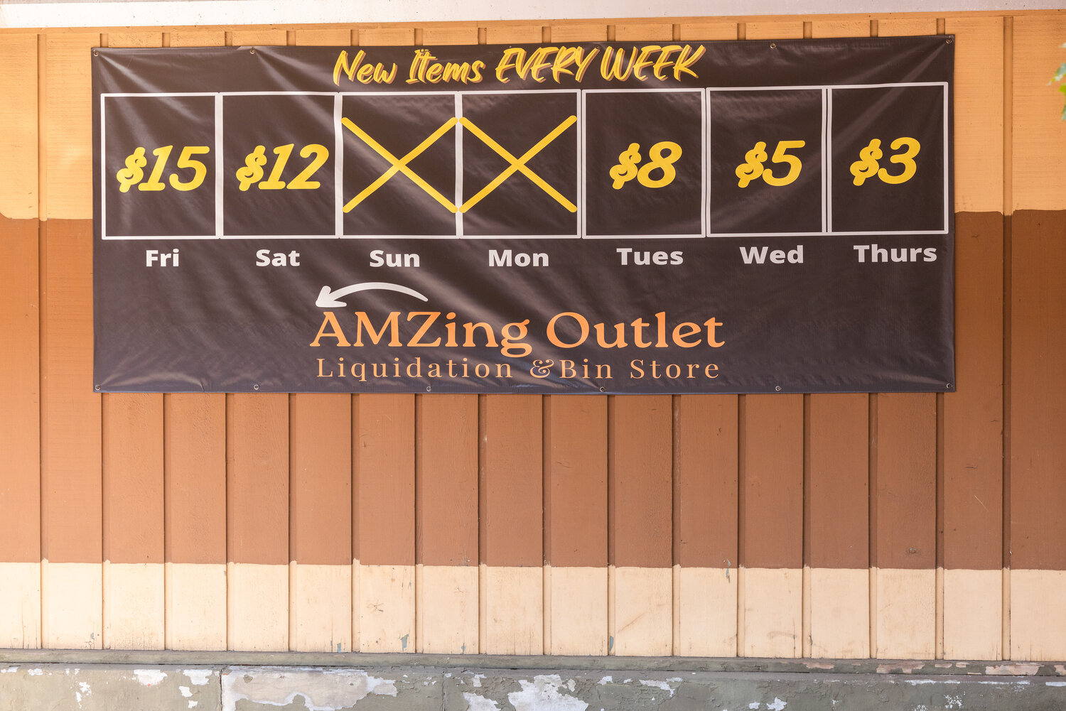 The AMZing Outlet Liquidation & Bin Store is now open Tuesday through Saturday in downtown Centralia.