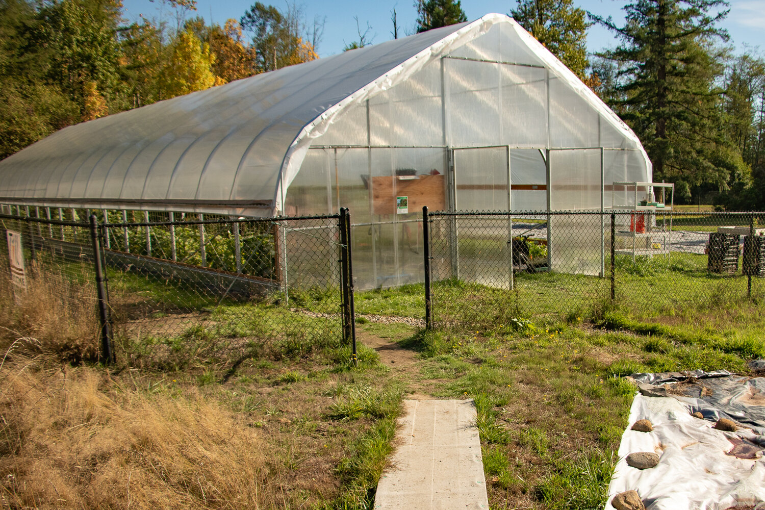 A greenhouse is pictured at Till Next Time Farms in Silver Creek on Sunday, Oct. 8, during the Onalaska Apple Harvest Festival farm and homestead tour.