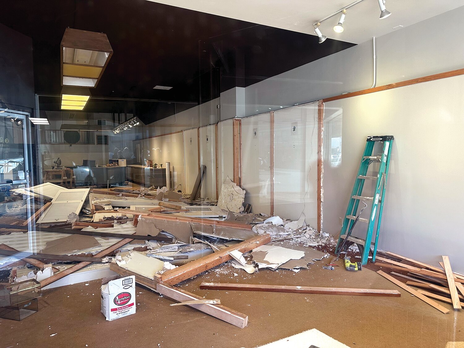 Once the Northwest Salmon Smokehouse is open, it will be located at 486 N. Market Blvd in Chehalis. The space is pictured here while under renovations last month.