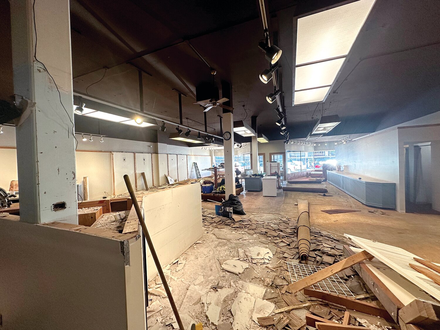 Once the Northwest Salmon Smokehouse is open, it will be located at 486 N. Market Blvd in Chehalis. The space is pictured here while under renovations last month.