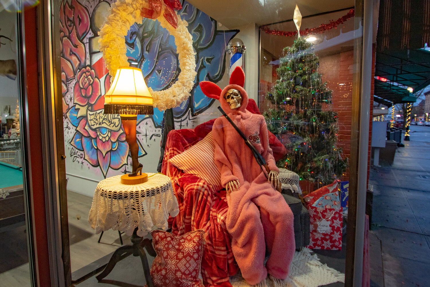 While it didn't win any awards in the Centralia Downtown Association's Hometown Holiday Window Display Excellence Award contest, the display at The Refined Man might just win The Chronicle's vote for people's choice.
