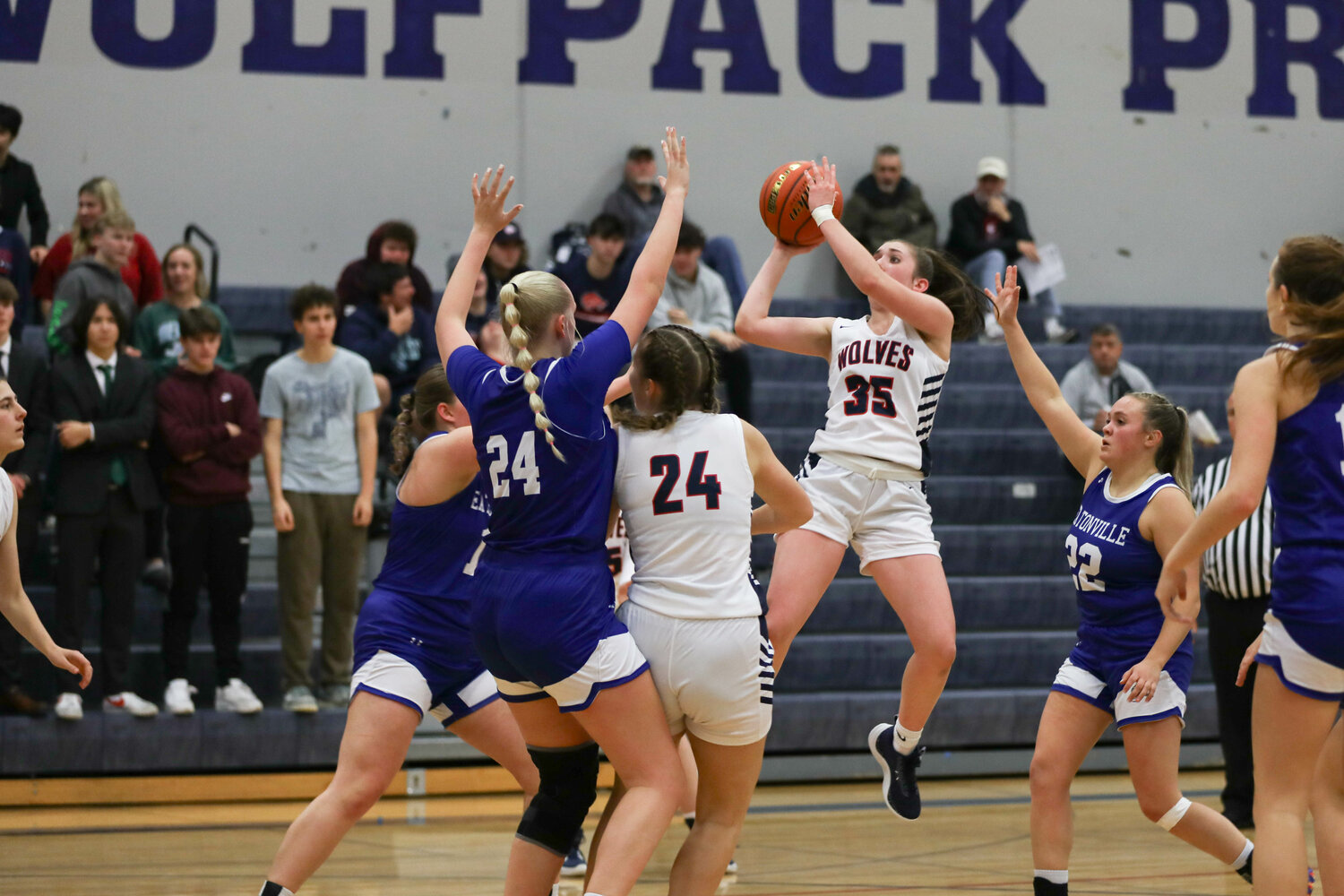 Kiley McMahon attempts a jumper during Black Hills' win over Eatonville on Dec. 4.