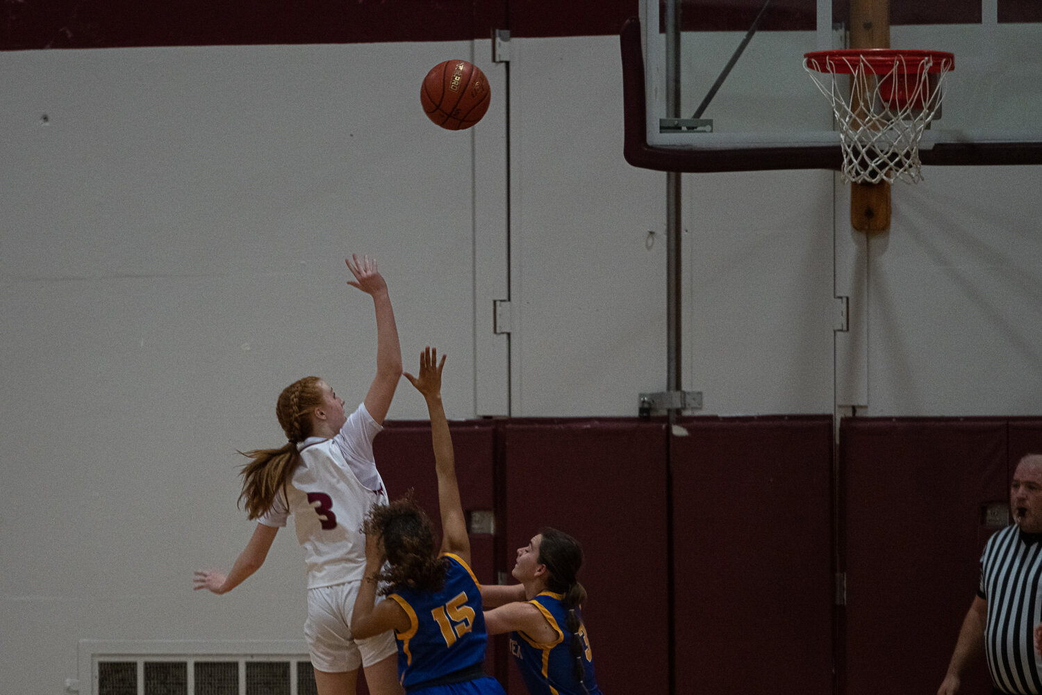 Dilyn Boeck banks in a layup during W.F. West's win over Rochester on Dec. 6.