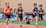 Napavine’s Max O’Neill came up just thousandths of a second short of first place in the 2B Boys 100 meter dash while running alongside Rainier’s Josh Meldrum Saturday, May 27.